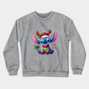 Happy New Year Stitch Crewneck Sweatshirt